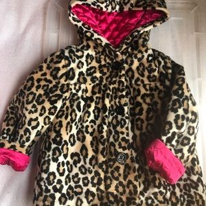 Gymboree Coat jacket leopard cheetah print.